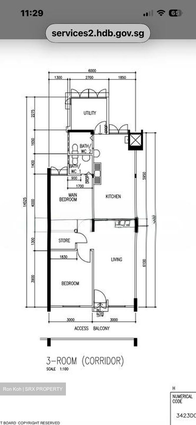 Blk 321 Ang Mo Kio Avenue 1 (Ang Mo Kio), HDB 3 Rooms #579182351